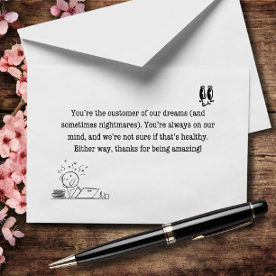 You’re the Customer of Our Dreams (And Nightmares) Thank You Card