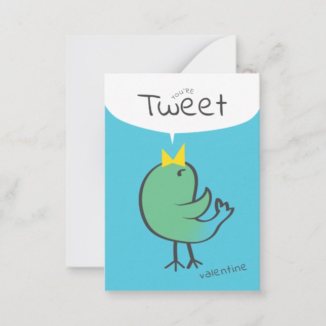 You’re Tweet Valentine Card for Kids | Red Bird (Front)