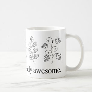 You’re Unbe-leaf-ably Awesome Mug   Funny Plant 