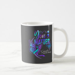 You Ribbon Butterfly Suicide Awareness Women Men  Coffee Mug