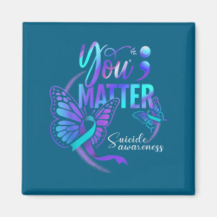 You Ribbon Butterfly Suicide Awareness Women Men  Magnet