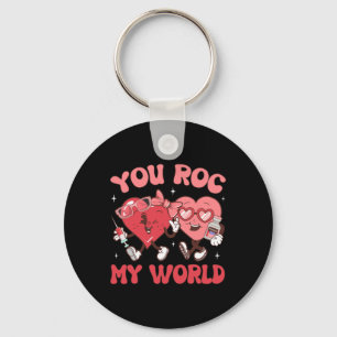 You Roc My World Nurse Valentine Day Er Icu Nicu R Key Ring