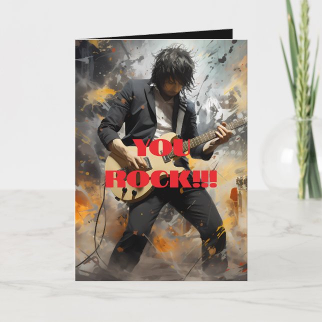 YOU ROCK BIRTHDAY CARD (Front)