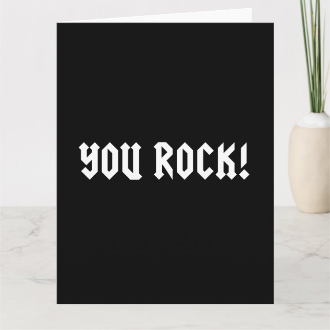 You Rock Card (Front)