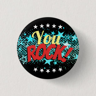 You Rock employee recognition award button