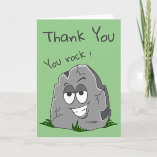 You Rock! Funny Thank You Card