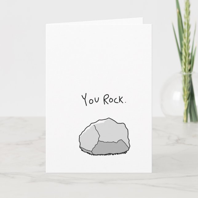 "You Rock" Greeting Card (Front)
