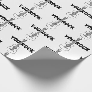You Rock Guitar Wrapping Paper