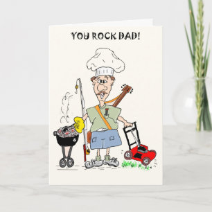 YOU ROCK HAPPY FATHER'S DAY CARD
