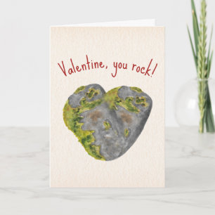 You Rock Heart Valentine  Card