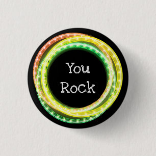 You Rock Hula Hoop Lights 3 Cm Round Badge