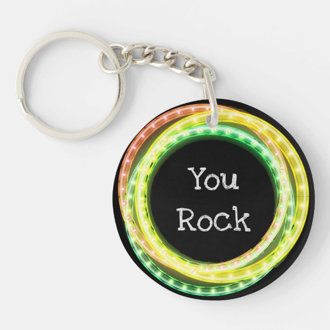 You Rock Hula Hoop Lights Key Ring (Front)