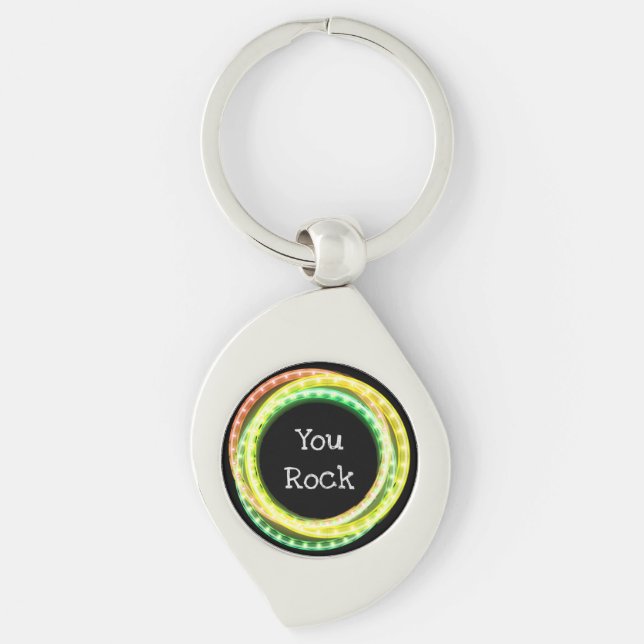 You Rock Lighted Hula Hoops Key Ring (Front)