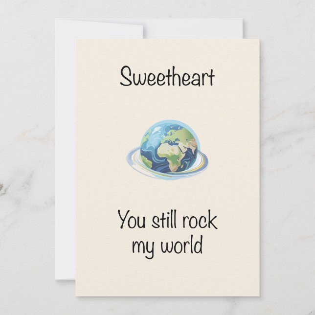 You Rock My World Holiday Card (Front)