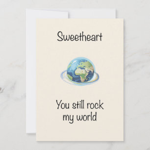 You Rock My World Holiday Card
