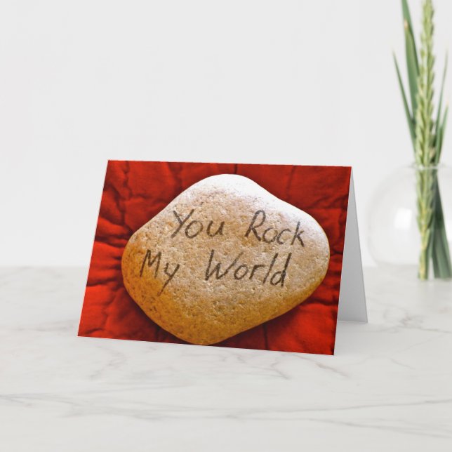 you rock my world holiday card (Front)