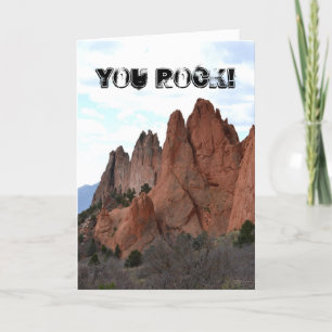 You Rock Thank You Card