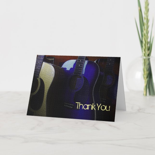 You Rock! Thank You Greeting Card (Front)