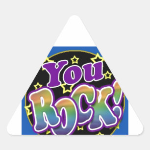 You Rock! Triangle Sticker