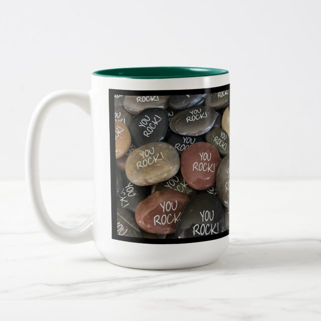 You Rock! Two-Tone Coffee Mug (Left)
