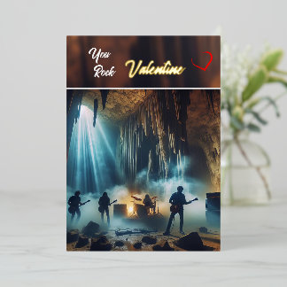 You Rock, Valentine flat card
