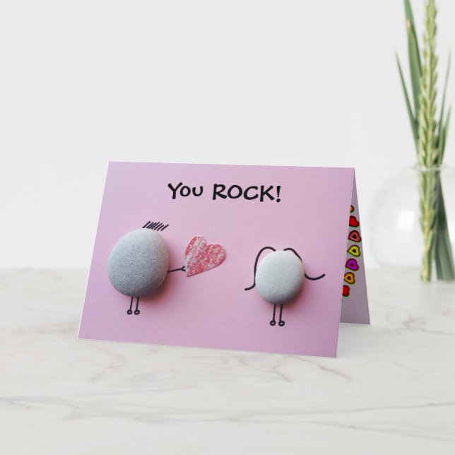 You Rock - Valentines Day Card (Front)