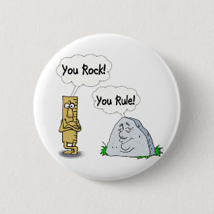 You Rock, You Rule 6 Cm Round Badge