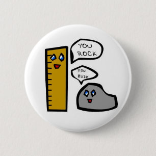You Rock, You Rule 6 Cm Round Badge