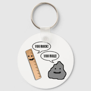 You Rock, You Rule Key Ring