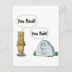 You Rock, You Rule Postcard