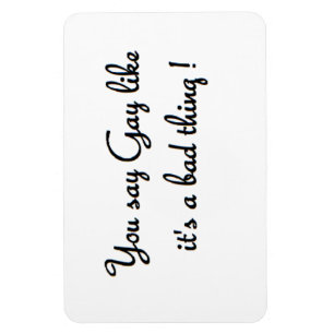 you say gay rectangle shaped magnet