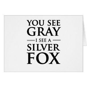 You See Grey, I See a Silver Fox