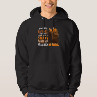 You See Nature Deer Hunting Animal Shooting Outdoo Hoodie