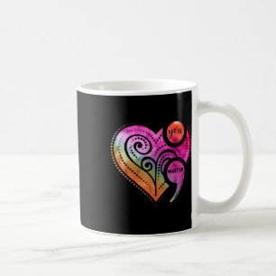 You Semicolon Heart Mental Health Awareness Coffee Mug