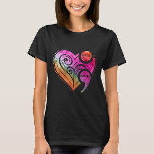 You Semicolon Heart Mental Health Awareness T-Shirt