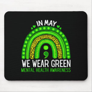 You Semicolon Mental Health Awareness Men Women Mouse Pad