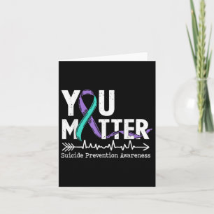 You Semicolon Suicide Prevention Awareness Week Card