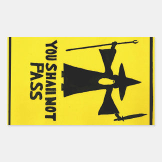 You Shall Not Pass Sticker
