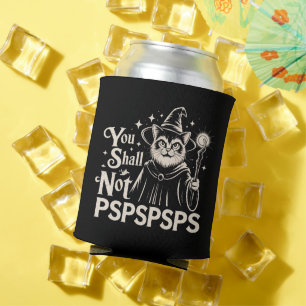 You Shall Not PSPSPSPS Funny Cat Wizard Dad Can Cooler