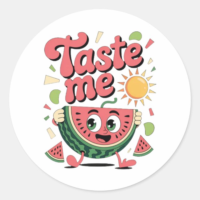YOU SHALL TASTE IT! CLASSIC ROUND STICKER (Front)