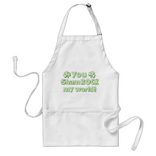 You ShamROCK My World Standard Apron