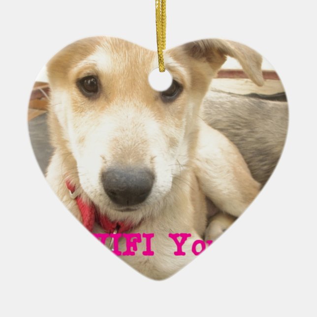 You Should WIFI Your Love Everyday Ceramic Ornament (Front)