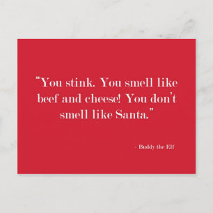 You smell like beef Postcard