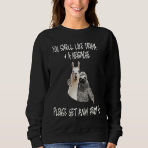 YOU SMELL LIKE DRAMA & A HEADACHE PLEASE GET AWAY SWEATSHIRT