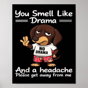 You Smell Like Drama And A Headache Please Get Awa Poster