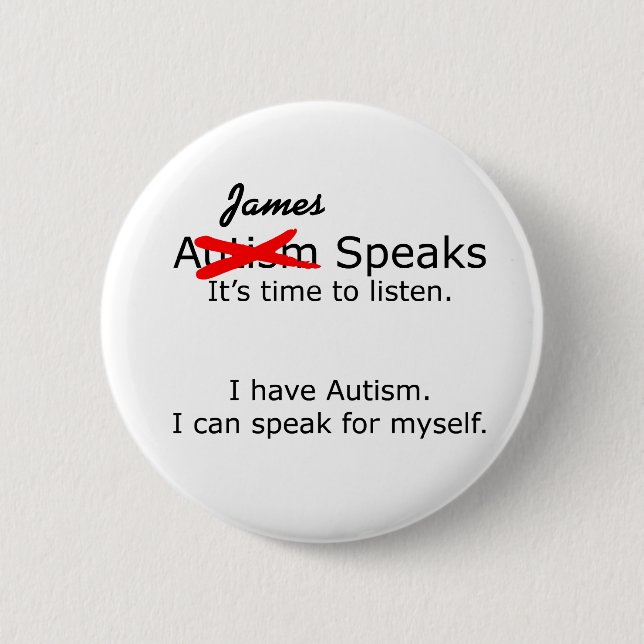 You Speak - Customisable Autism Button (Front)