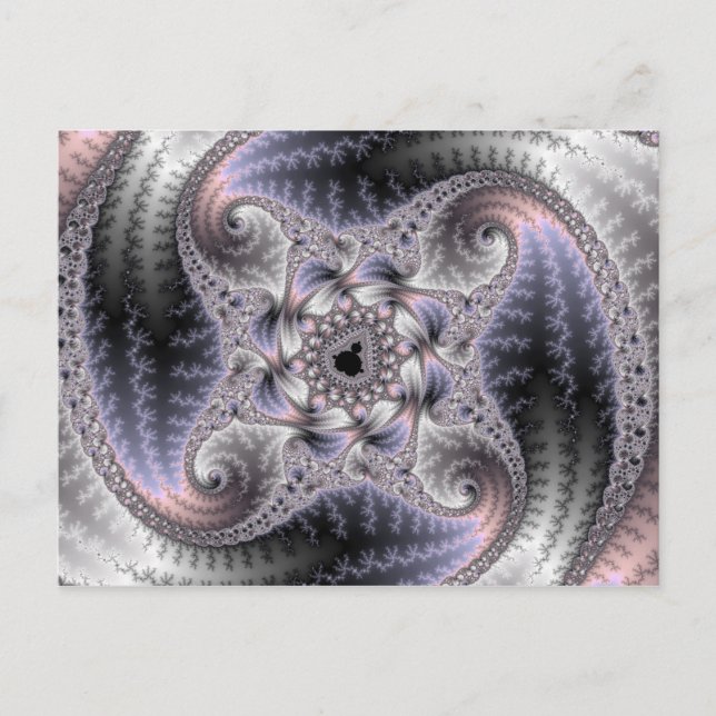 You Spin Me Round - Fractal Art Postcard (Front)