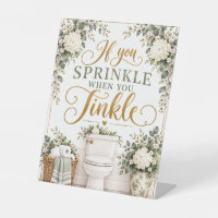 You Sprinkle When You Tinkle Funny Bathroom Sign