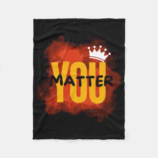 You Sticker27  Fleece Blanket (Front)