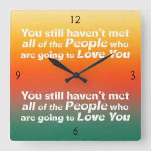 You still haven't met… square wall clock